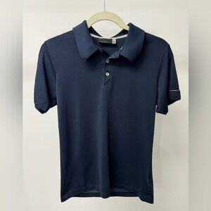 Porsche Design Sport x Adidas Short Sleeve Men's Polo Shirt in Navy Blue, Size S
